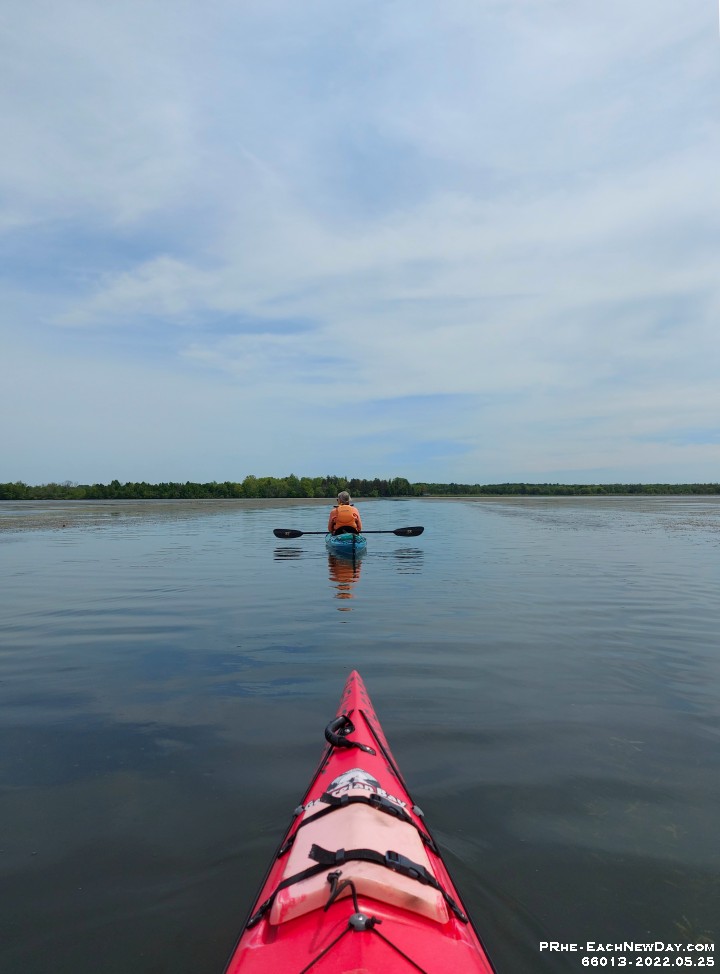 66013RoCrLe - Our second outing of the season - Kayaking along the Nonquon River into Lake Scugog